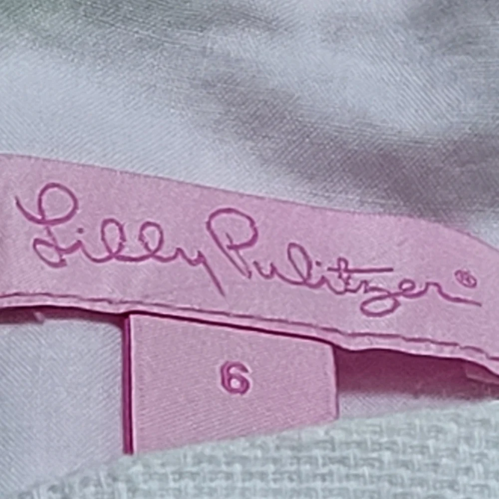 Lilly Pulitzer Pink White Floral Midi Dress - Picture 4 of 8